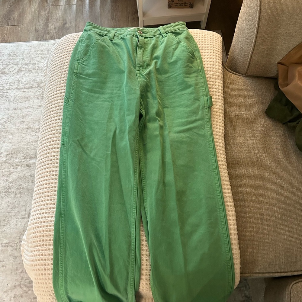 Women’s green jeans